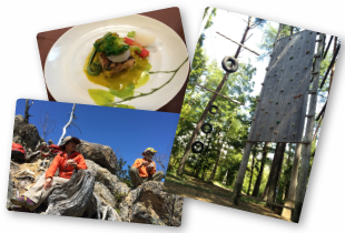 アウトドアなどの体験型プログラム